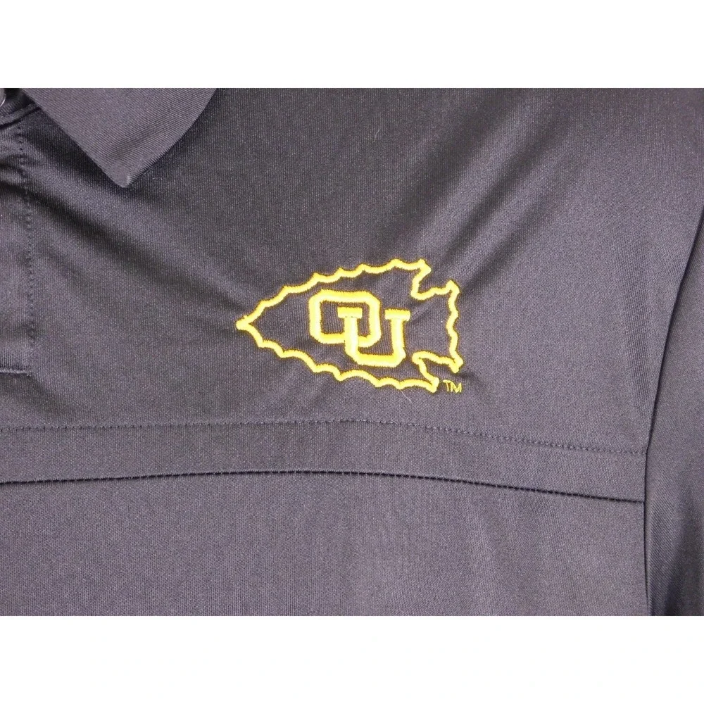 Adidas Oklahoma University College OU Sports Black Mens Lg Polo A183‎